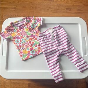 Hatley Floral and Striped PJs